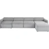 KARE Design Canapé d angle Lucca gris droite 331cm> Meubles