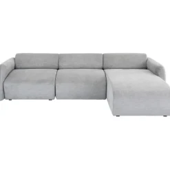 KARE Design Canapé d angle Lucca gris droite 255cm> Meubles