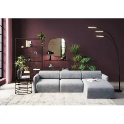 KARE Design Canapé d angle Lucca gris droite 255cm> Meubles