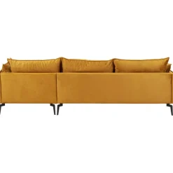 KARE Design Canapé d angle Monza droite velours curry 296cm><noscript><img width=