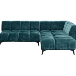 KARE Design Canapé d angle Nia vert foncé droite 250cm> Meubles