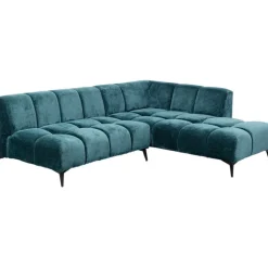 KARE Design Canapé d angle Nia vert foncé droite 250cm> Meubles