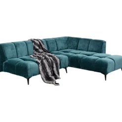 KARE Design Canapé d angle Nia vert foncé droite 250cm><noscript><img width=