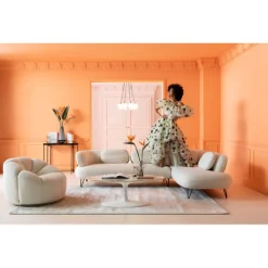 KARE Design Canapé d angle Peppo blanc> Meubles