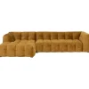 KARE Design Canapé d angle Salamanca brun doré gauche 320cm> Meubles