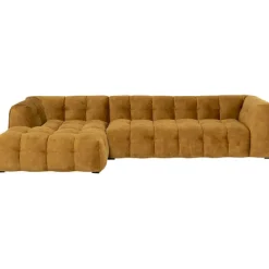 KARE Design Canapé d angle Salamanca brun doré gauche 320cm> Meubles
