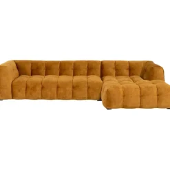 KARE Design Canapé d angle Salamanca brun doré droite 320cm> Meubles