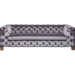 KARE Design Canapé Desire 3-places velours gris> Meubles