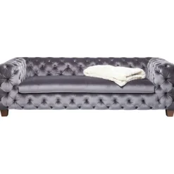 KARE Design Canapé Desire 3-places velours gris><noscript><img width=
