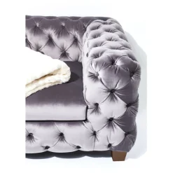 KARE Design Canapé Desire 3-places velours gris><noscript><img width=