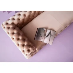 KARE Design Canapé Desire 3-places velours écru><noscript><img width=