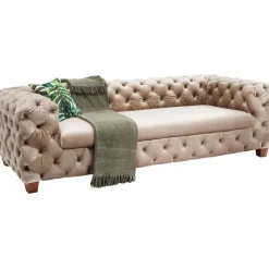 KARE Design Canapé Desire 3-places velours écru><noscript><img width=