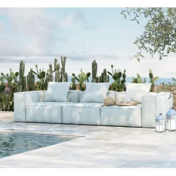 KARE Design Canapé KoraliBeach Outdoor bleu 320cm> Meubles