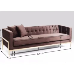 KARE Design Canapé Loft 3-places marron><noscript><img width=