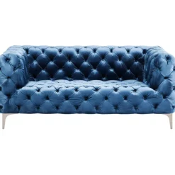 KARE Design Canapé Look 2-places velours bleu> Meubles