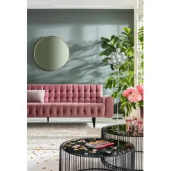 KARE Design Canapé Milchbar 3-places velours mauve> Meubles