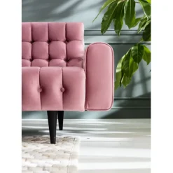 KARE Design Canapé Milchbar 3-places velours mauve> Meubles