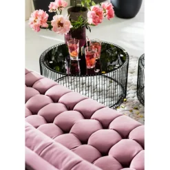 KARE Design Canapé Milchbar 3-places velours mauve><noscript><img width=