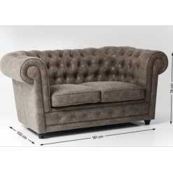 KARE Design Canapé Oxford 2 places Vintage Smart><noscript><img width=