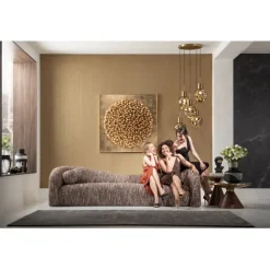 KARE Design Canapé 3-places Livia mélange marron 261cm> Meubles