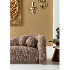 KARE Design Canapé 3-places Livia mélange marron 261cm><noscript><img width=