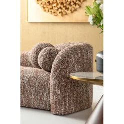 KARE Design Canapé 3-places Livia mélange marron 261cm><noscript><img width=