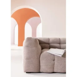 KARE Design Canapé 3-places Salamanca Marron Clair 240cm><noscript><img width=