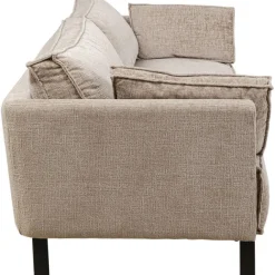 KARE Design Canapé 3-places Victor tissu Beige 233cm><noscript><img width=
