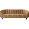 KARE Design Canapé Spectra velours marron 3-places 245cm> Meubles