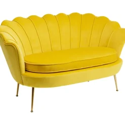 KARE Design Canapé Water Lily 2-places or jaune> Meubles