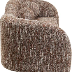KARE Design Canapé23-places Livia mélange marron 201cm><noscript><img width=