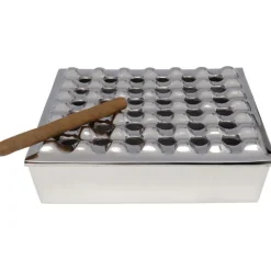KARE Design Cendrier Soho carré argenté 25x25cm> Accessoires