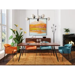 KARE Design Chaise a. acc. Alexia.velours orange> Meubles