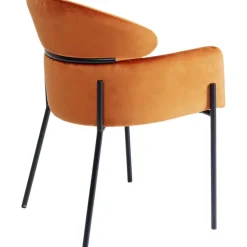 KARE Design Chaise a. acc. Alexia.velours orange><noscript><img width=