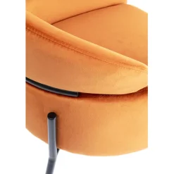 KARE Design Chaise a. acc. Alexia.velours orange><noscript><img width=