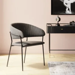 KARE Design Chaise a. acc. Belle anthracite (2/set)> Meubles