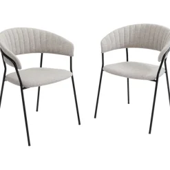 KARE Design Chaise a. acc. Belle Gris Argent (2/set)> Meubles