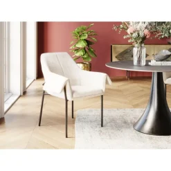 KARE Design Chaise a. acc. Bess crème> Meubles
