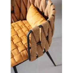KARE Design Chaise a. acc. Cheerio jaune a.coussin><noscript><img width=