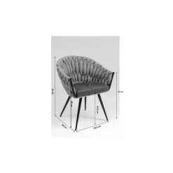 KARE Design Chaise a. acc. Knot bleu><noscript><img width=