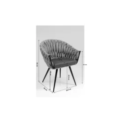KARE Design Chaise a. acc. Knot mauve><noscript><img width=