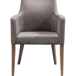 KARE Design Chaise a. acc. Mode velours gris> Meubles