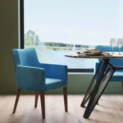 KARE Design Chaise a. acc. Mode velours pétrole> Meubles