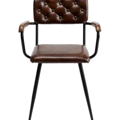 KARE Design Chaise a. acc. Salsa.cuir marron> Meubles