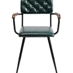 KARE Design Chaise a. acc. Salsa.cuir vert foncé> Meubles