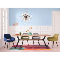 KARE Design Chaise a. acc. San Francisco bleu> Meubles