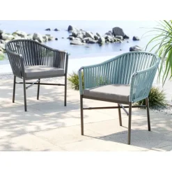 KARE Design Chaise a. acc. Santanyi gris foncé> Meubles