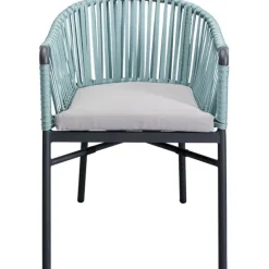KARE Design Chaise a. acc. Santanyi vert pétrole> Meubles