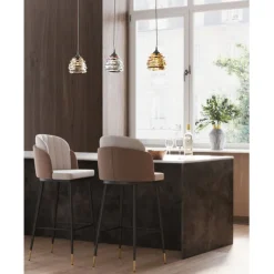 KARE Design Chaise de bar Hojas beige> Meubles