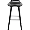 KARE Design Chaise de bar York noir 75cm> Meubles